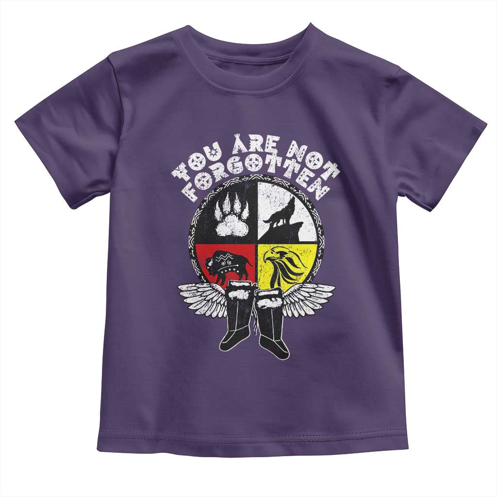 Native American Indian Toddler T Shirt You Are Not Forgotten TS10 Purple Print Your Wear