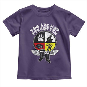 Native American Indian Toddler T Shirt You Are Not Forgotten TS10 Purple Print Your Wear