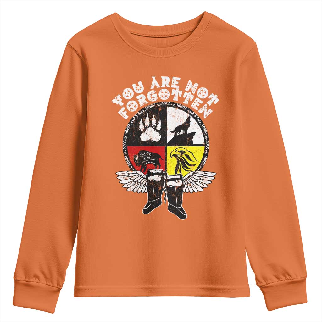 Native American Indian Youth Sweatshirt You Are Not Forgotten TS10 Orange Print Your Wear