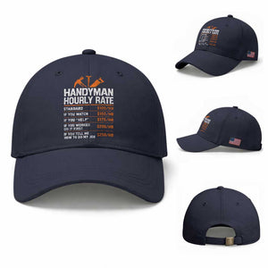 Handyman Hourly Rate Baseball Cap Handyman Gifts Contractor Coworker Gift