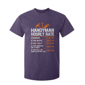 Handyman Hourly Rate T Shirt For Kid Handyman Gifts Contractor Coworker Gift