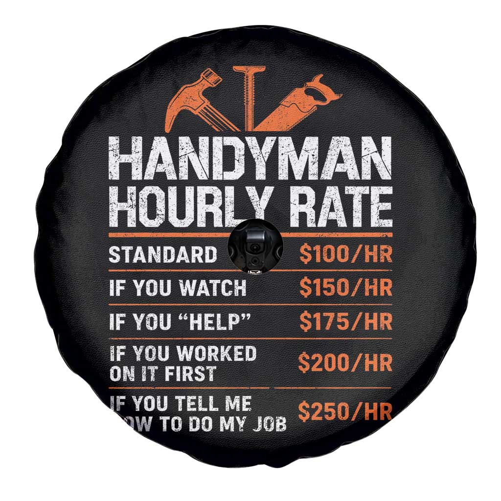Handyman Hourly Rate Spare Tire Cover Handyman Gifts Contractor Coworker Gift