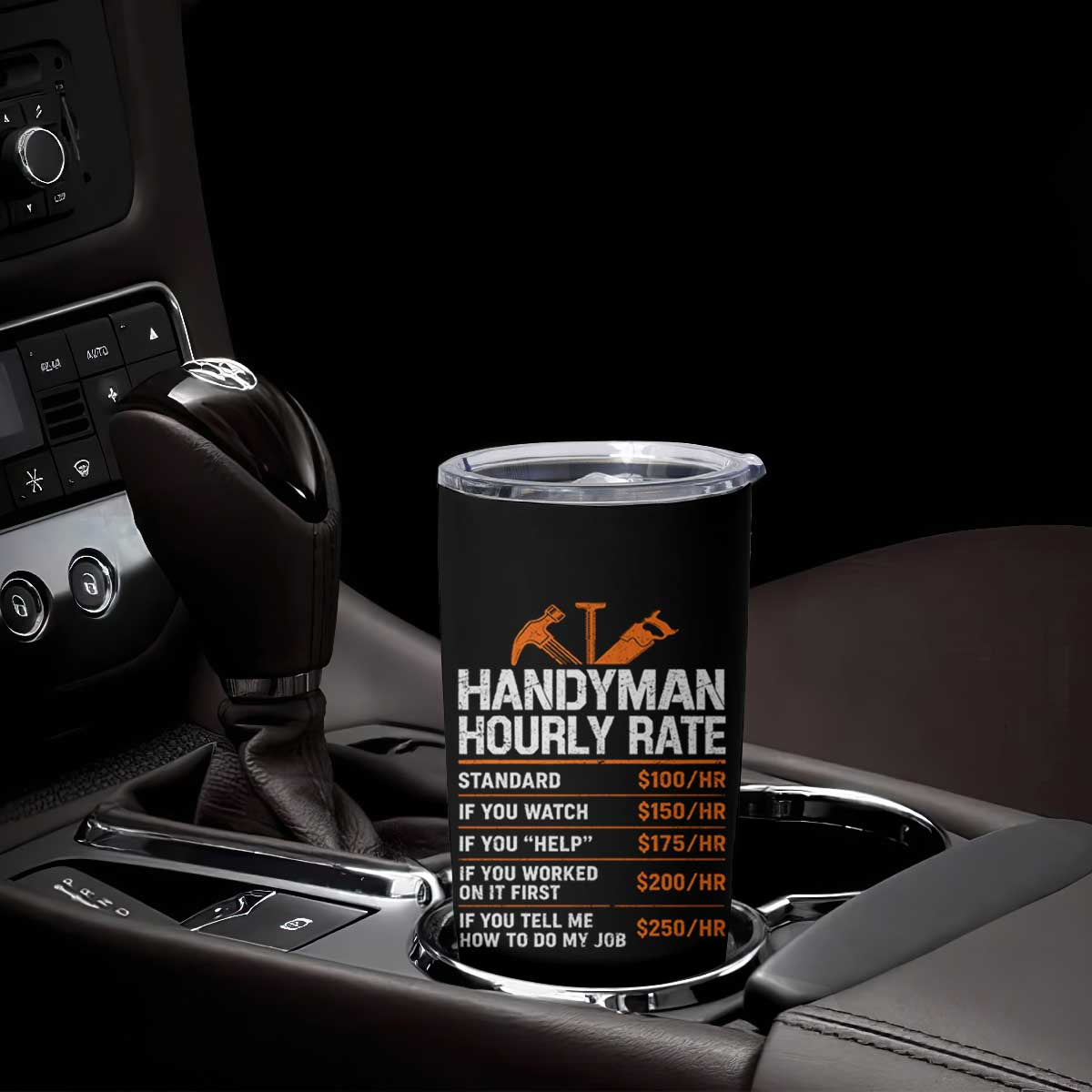 Handyman Hourly Rate Tumbler Cup Handyman Gifts Contractor Coworker Gift
