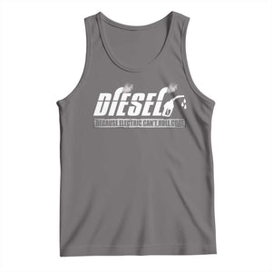 Diesel Because Electric Cars Can't Roll Coal Truck Tank Top Trucker Mechanic Graphic