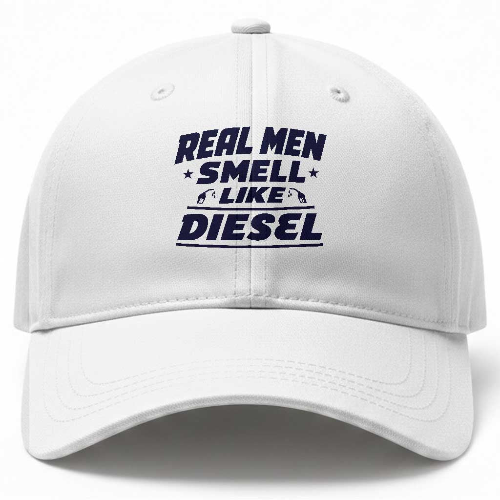 Real Men Smell Like Diesel Truck Mechanic Humor Baseball Cap TS10 Print Your Wear
