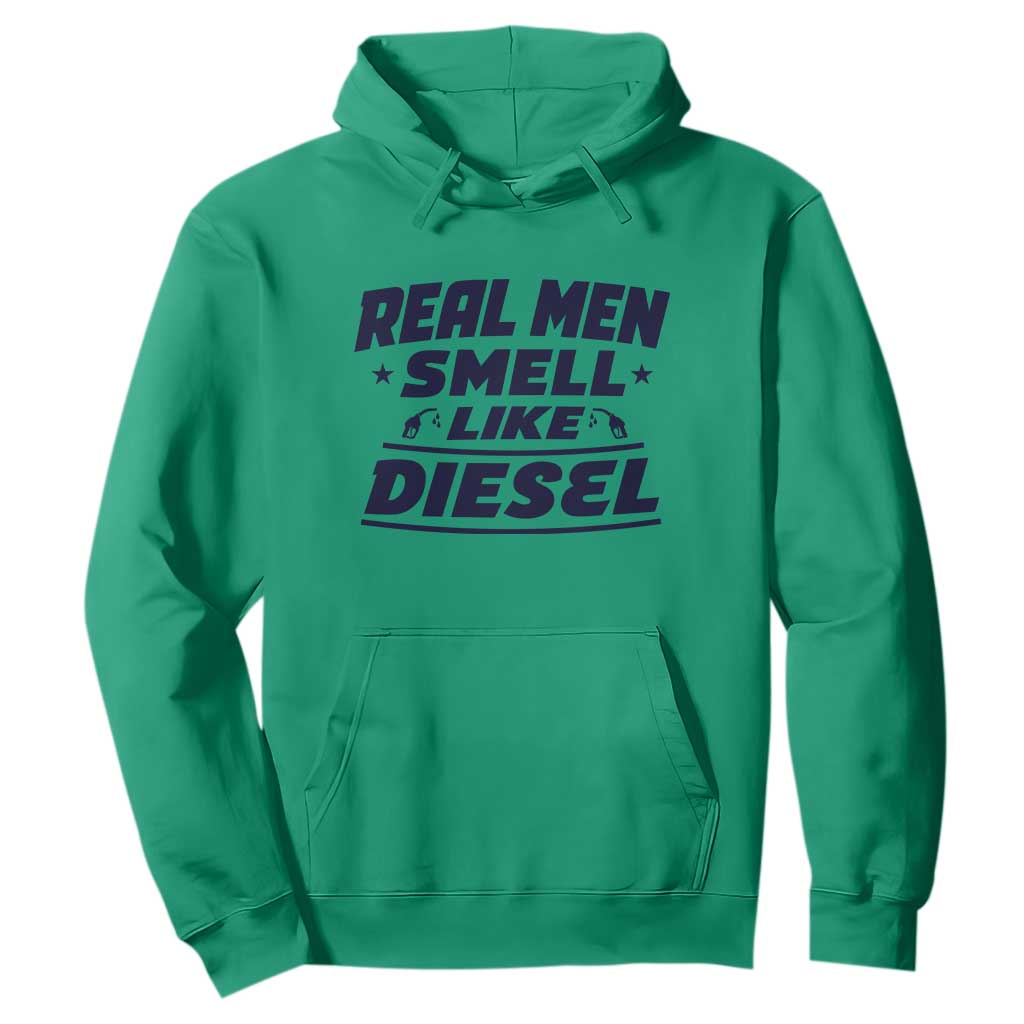 Real Men Smell Like Diesel Truck Mechanic Humor Hoodie