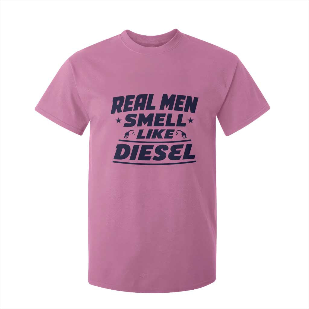 Real Men Smell Like Diesel Truck Mechanic Humor T Shirt For Kid