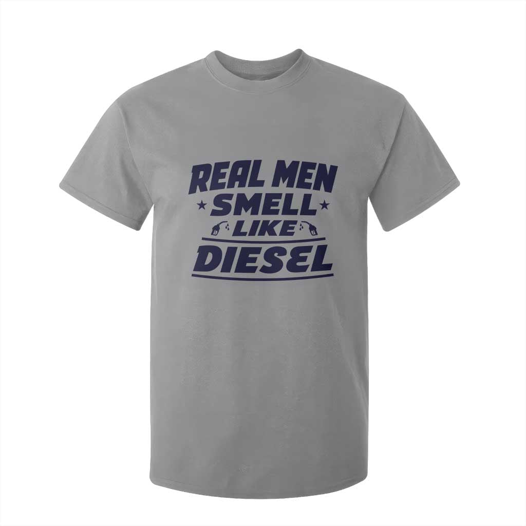 Real Men Smell Like Diesel Truck Mechanic Humor T Shirt For Kid