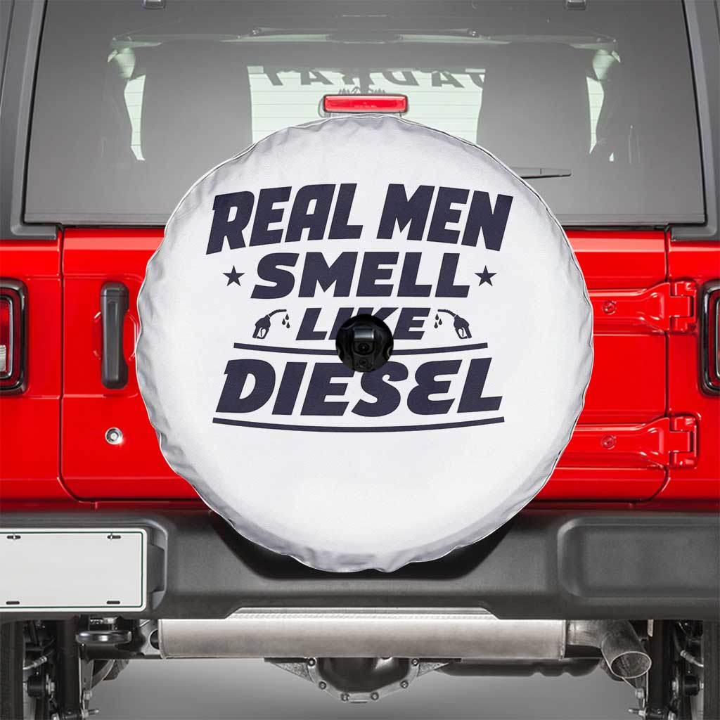 Real Men Smell Like Diesel Truck Mechanic Humor Spare Tire Cover