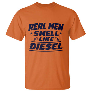 Real Men Smell Like Diesel Truck Mechanic Humor T Shirt
