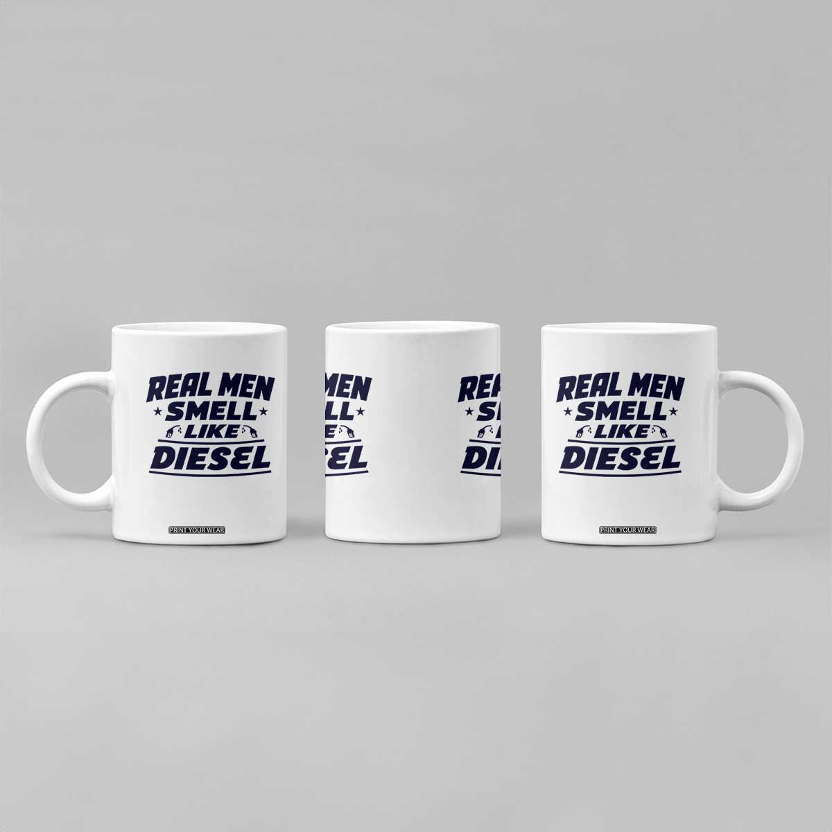 Real Men Smell Like Diesel Truck Mechanic Humor Coffee Mug