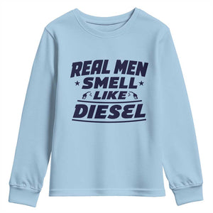 Real Men Smell Like Diesel Truck Mechanic Humor Youth Sweatshirt