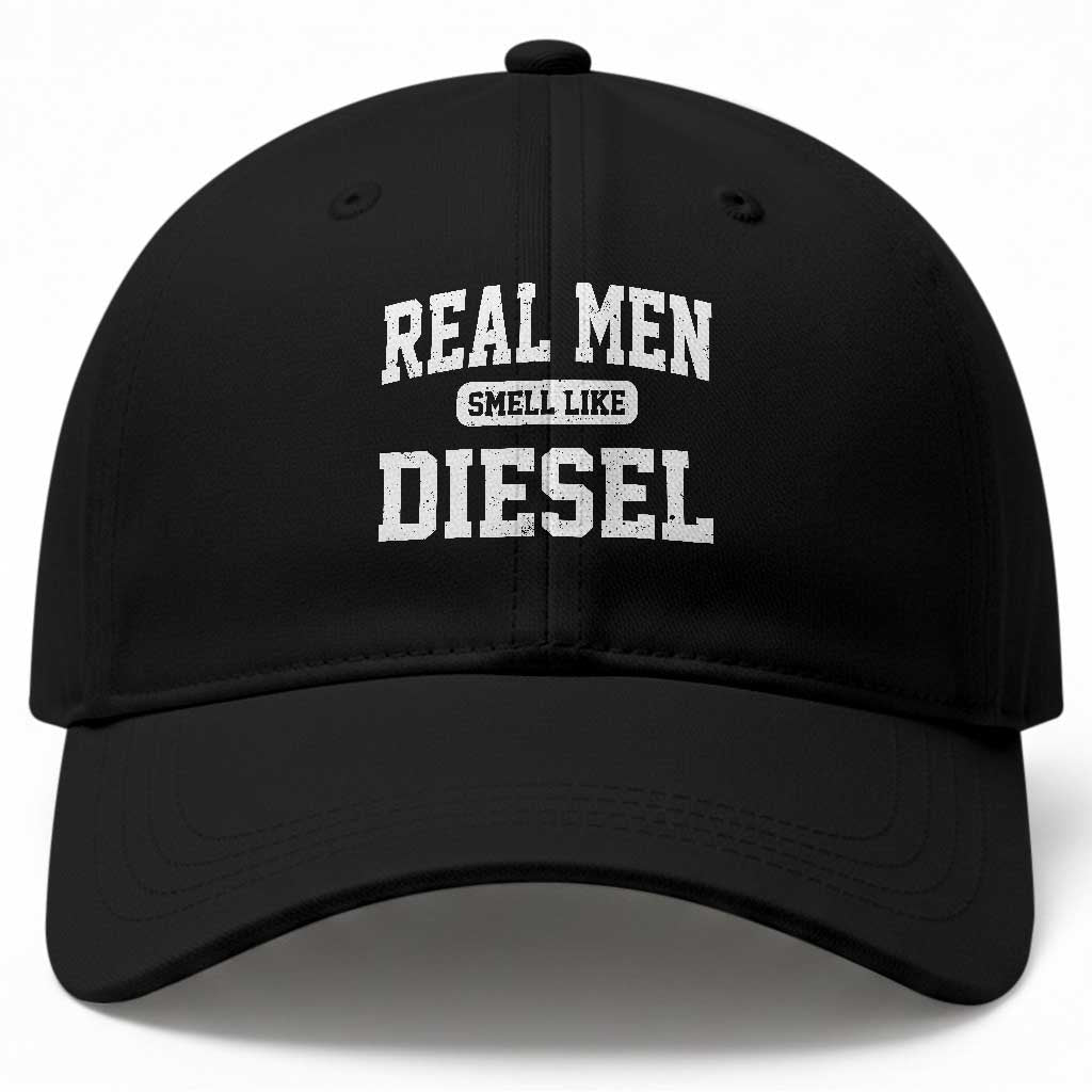 Funny Truck Mechanic Baseball Cap Real Men Smell Like Diesel TS10 Print Your Wear
