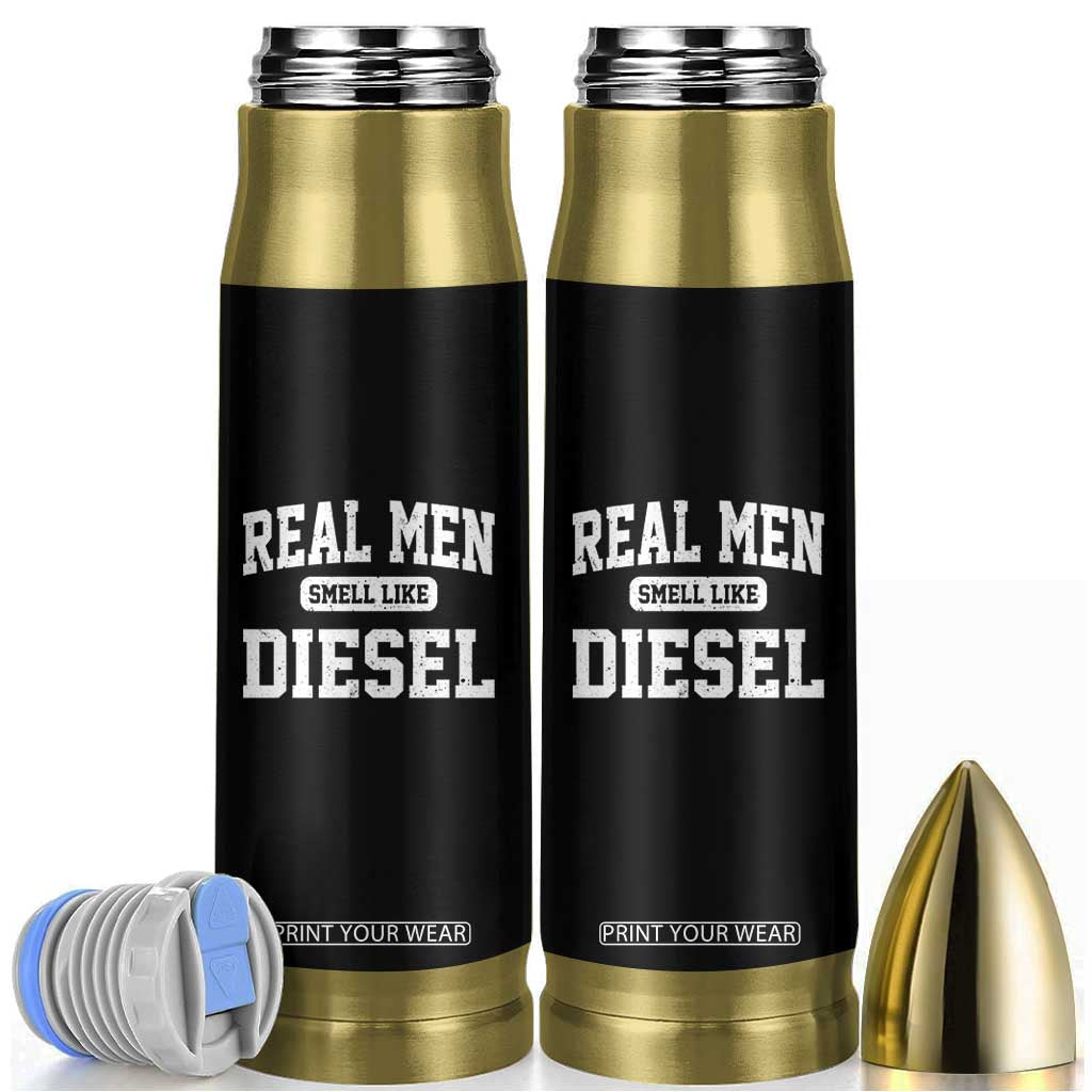 Funny Truck Mechanic Bullet Tumbler Real Men Smell Like Diesel TS10 Black Print Your Wear