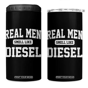 Funny Truck Mechanic 4 in 1 Can Cooler Tumbler Real Men Smell Like Diesel