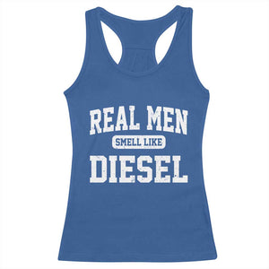Funny Truck Mechanic Racerback Tank Top Real Men Smell Like Diesel