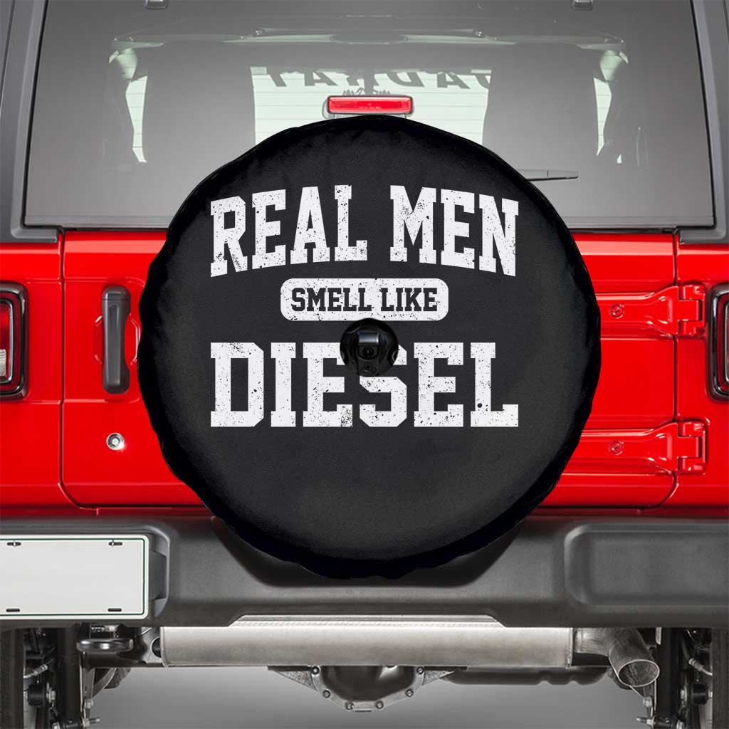 Funny Truck Mechanic Spare Tire Cover Real Men Smell Like Diesel