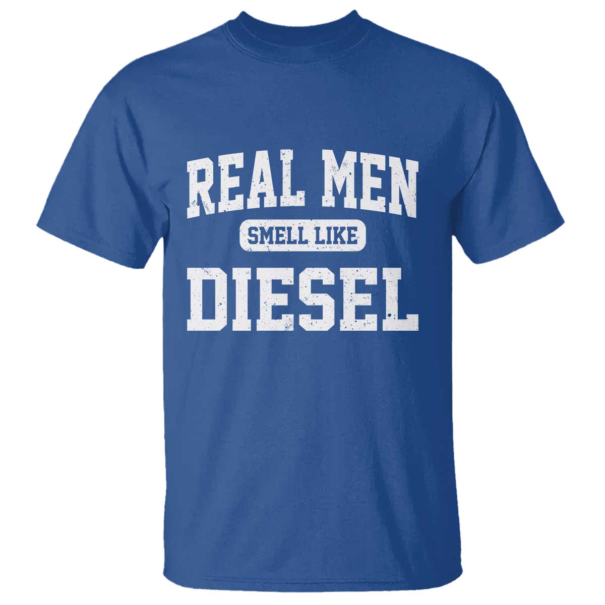 Funny Truck Mechanic T Shirt Real Men Smell Like Diesel