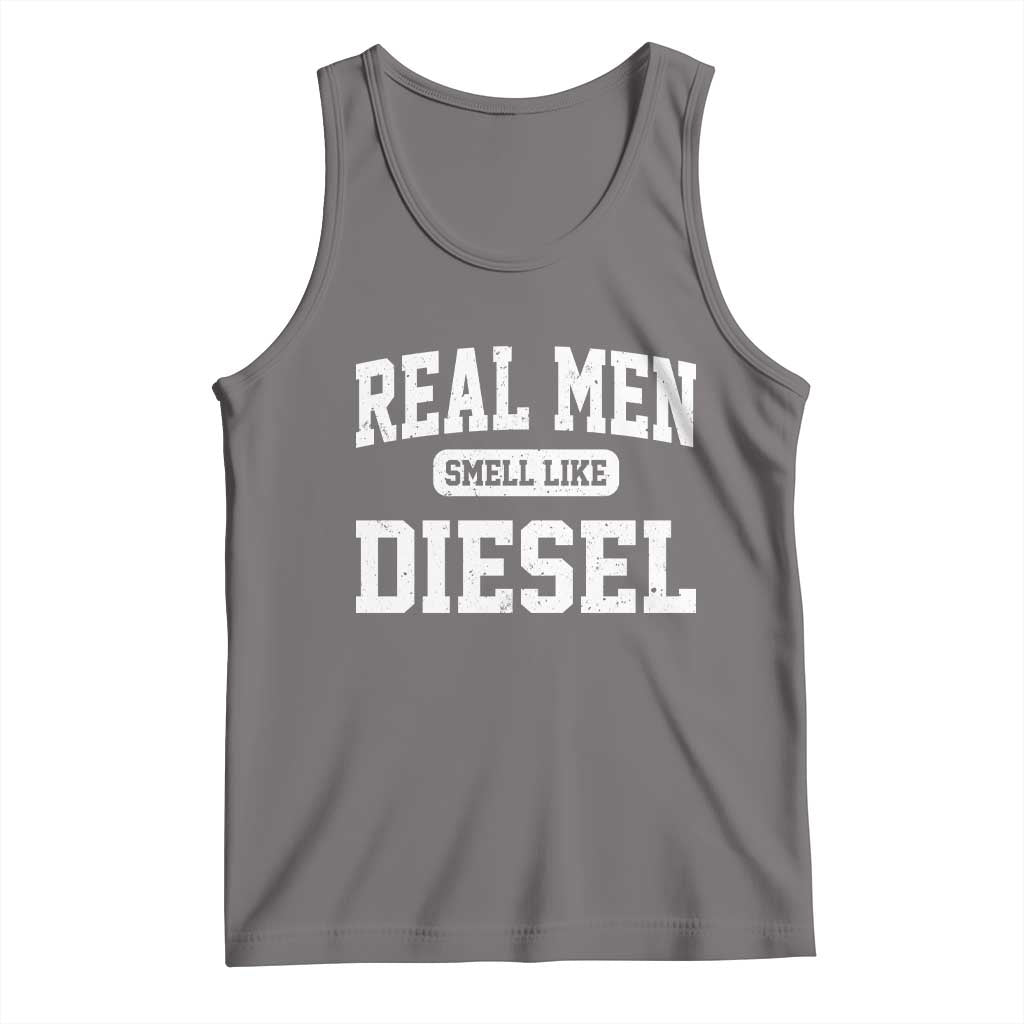 Funny Truck Mechanic Tank Top Real Men Smell Like Diesel