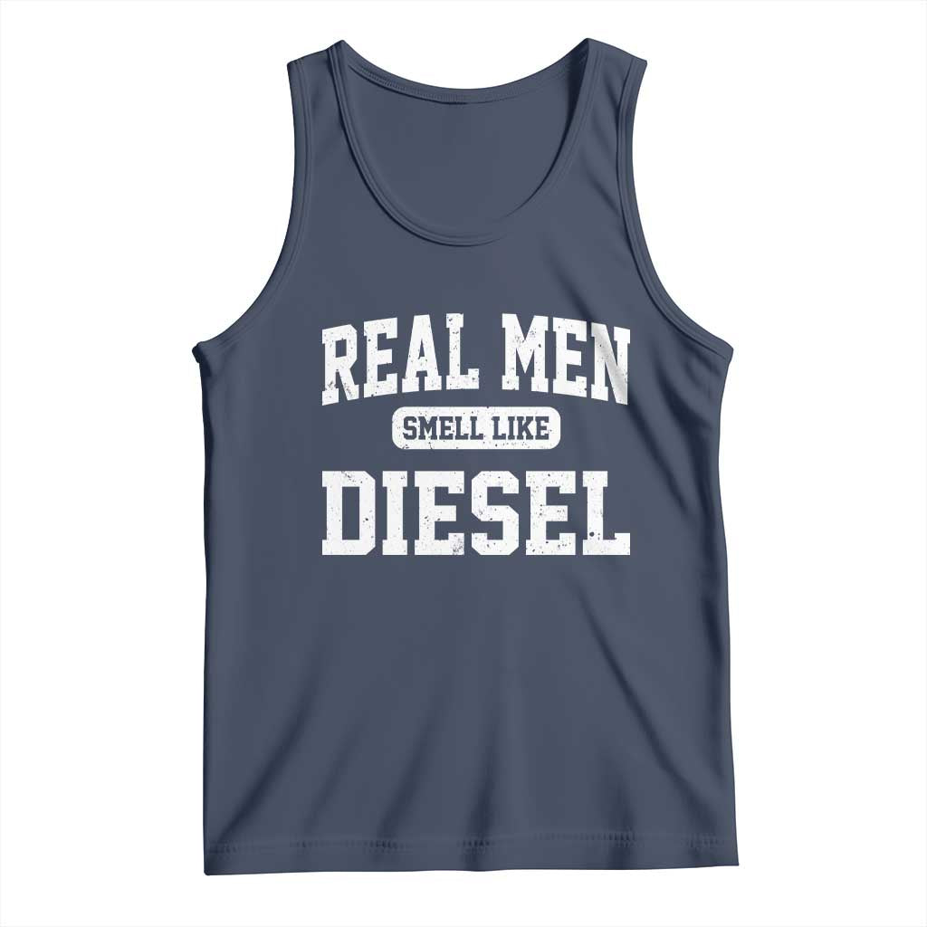 Funny Truck Mechanic Tank Top Real Men Smell Like Diesel