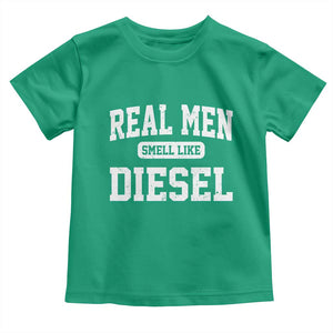 Funny Truck Mechanic Toddler T Shirt Real Men Smell Like Diesel