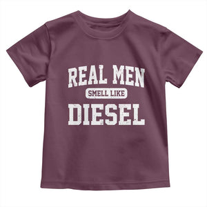 Funny Truck Mechanic Toddler T Shirt Real Men Smell Like Diesel