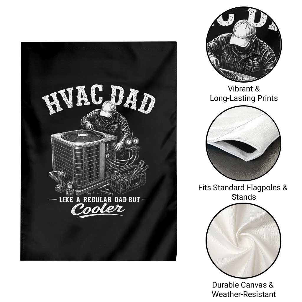 HVAC Dad Garden Flag Funny Technician Fathers Day Graphic