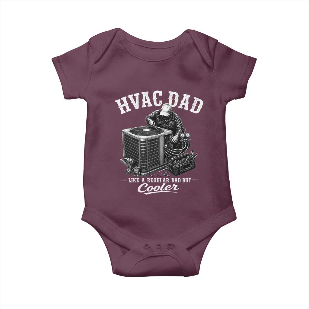 HVAC Dad Baby Onesie Funny Technician Fathers Day Graphic