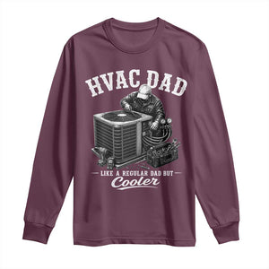 HVAC Dad Long Sleeve Shirt Funny Technician Fathers Day Graphic