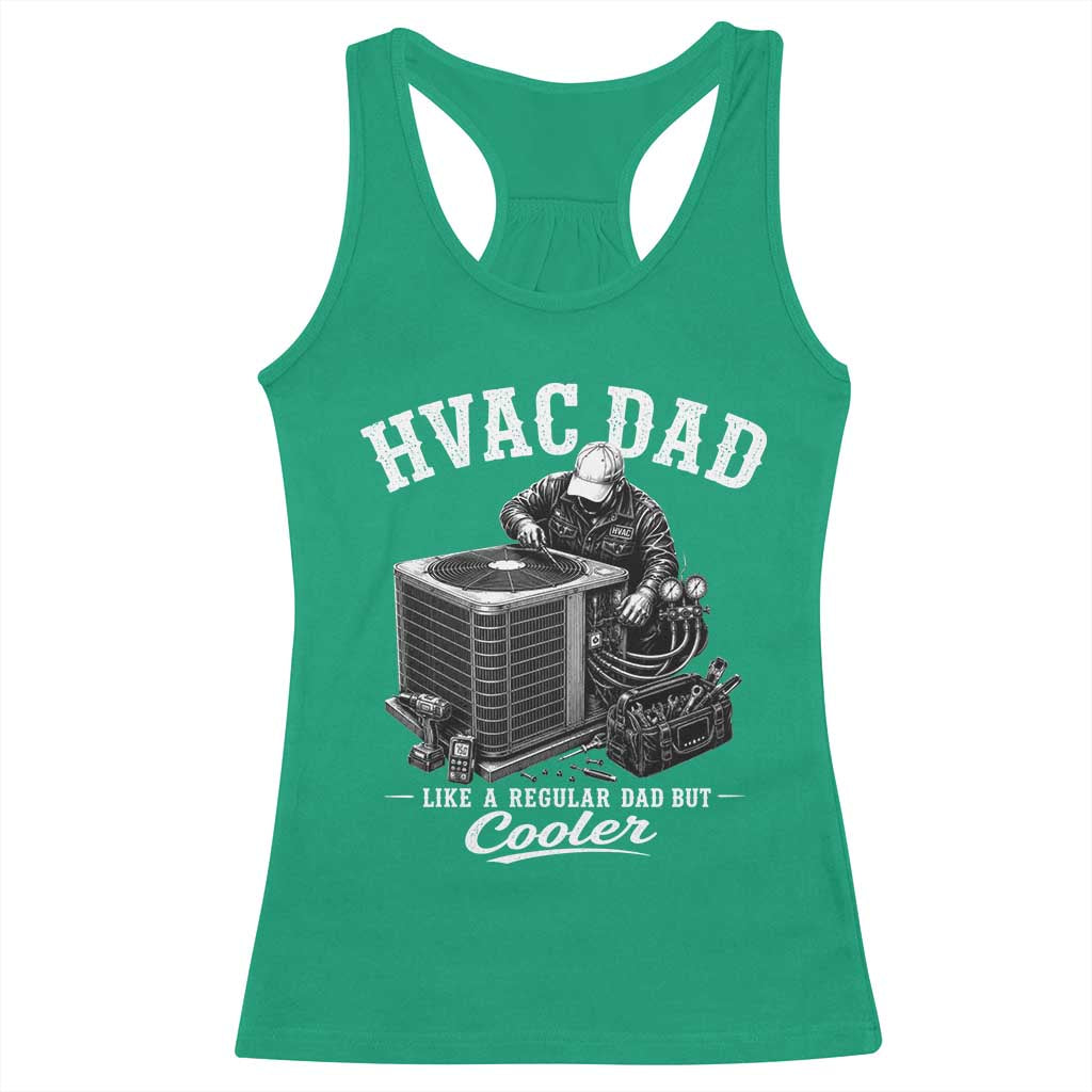 HVAC Dad Racerback Tank Top Funny Technician Fathers Day Graphic
