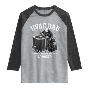 HVAC Dad Raglan Shirt Funny Technician Fathers Day Graphic