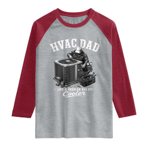 HVAC Dad Raglan Shirt Funny Technician Fathers Day Graphic
