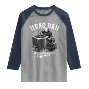 HVAC Dad Raglan Shirt Funny Technician Fathers Day Graphic