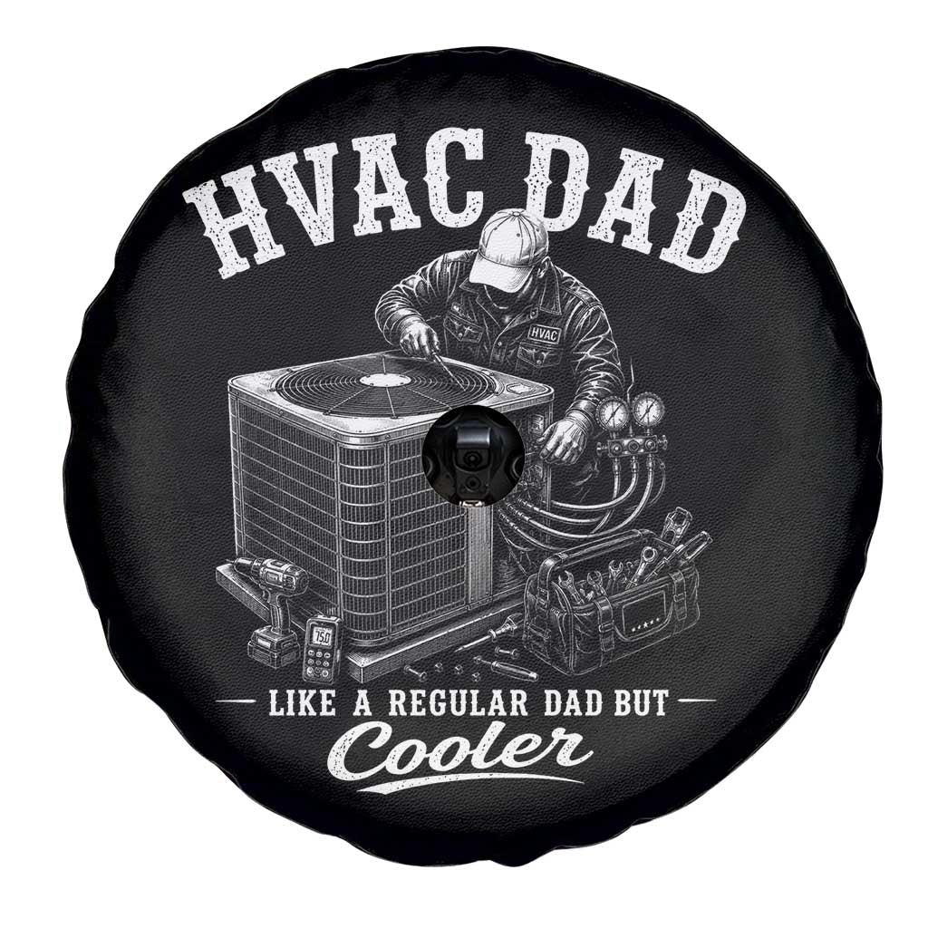 HVAC Dad Spare Tire Cover Funny Technician Fathers Day Graphic