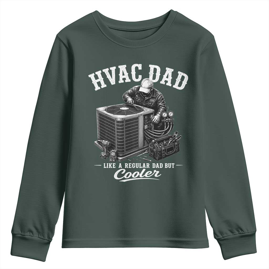 HVAC Dad Youth Sweatshirt Funny Technician Fathers Day Graphic