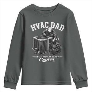 HVAC Dad Youth Sweatshirt Funny Technician Fathers Day Graphic
