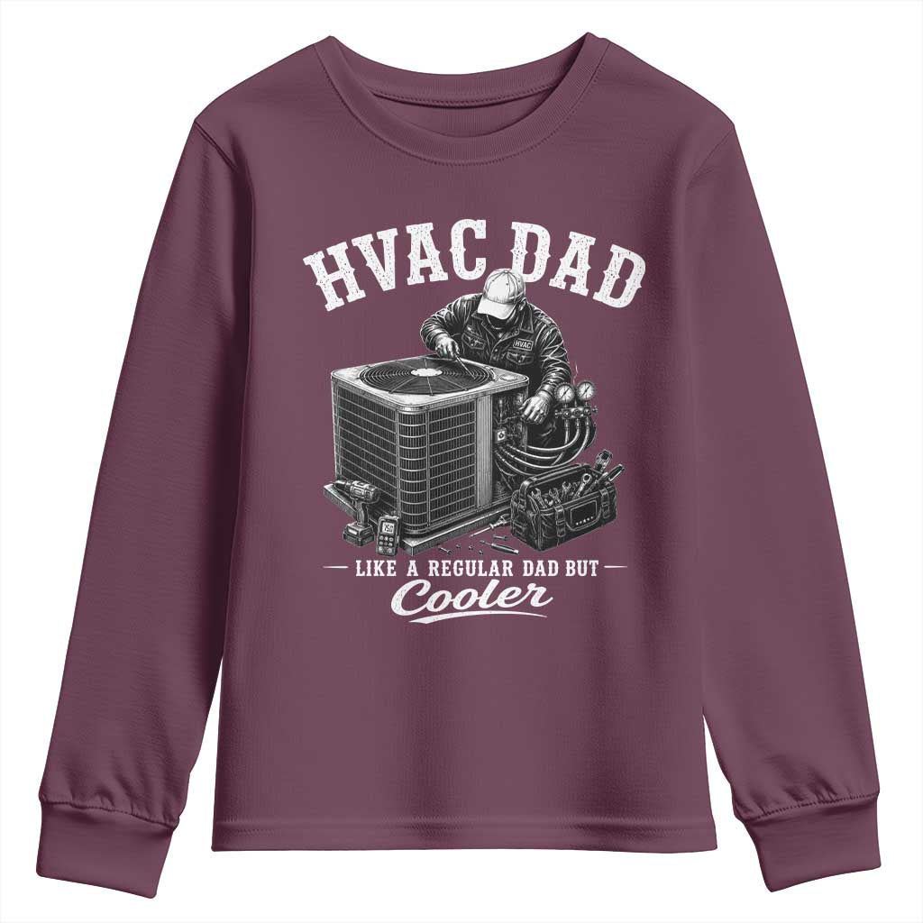 HVAC Dad Youth Sweatshirt Funny Technician Fathers Day Graphic