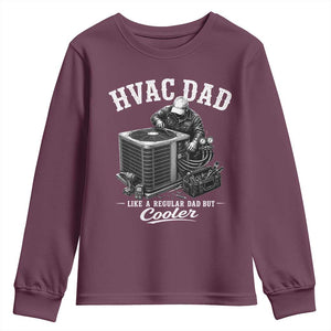 HVAC Dad Youth Sweatshirt Funny Technician Fathers Day Graphic