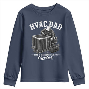 HVAC Dad Youth Sweatshirt Funny Technician Fathers Day Graphic