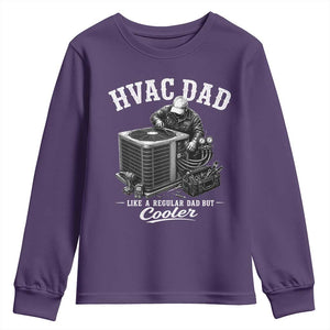 HVAC Dad Youth Sweatshirt Funny Technician Fathers Day Graphic