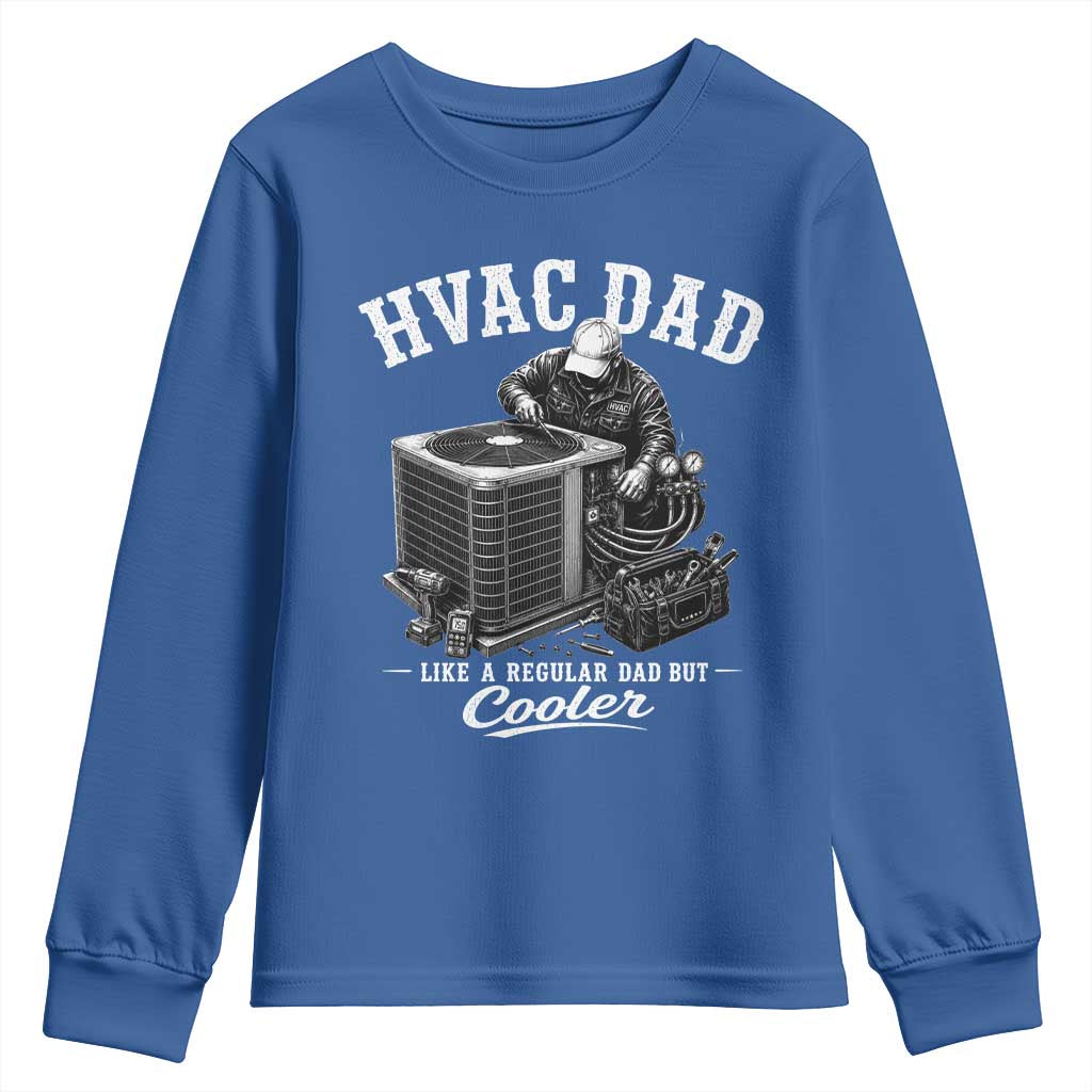 HVAC Dad Youth Sweatshirt Funny Technician Fathers Day Graphic