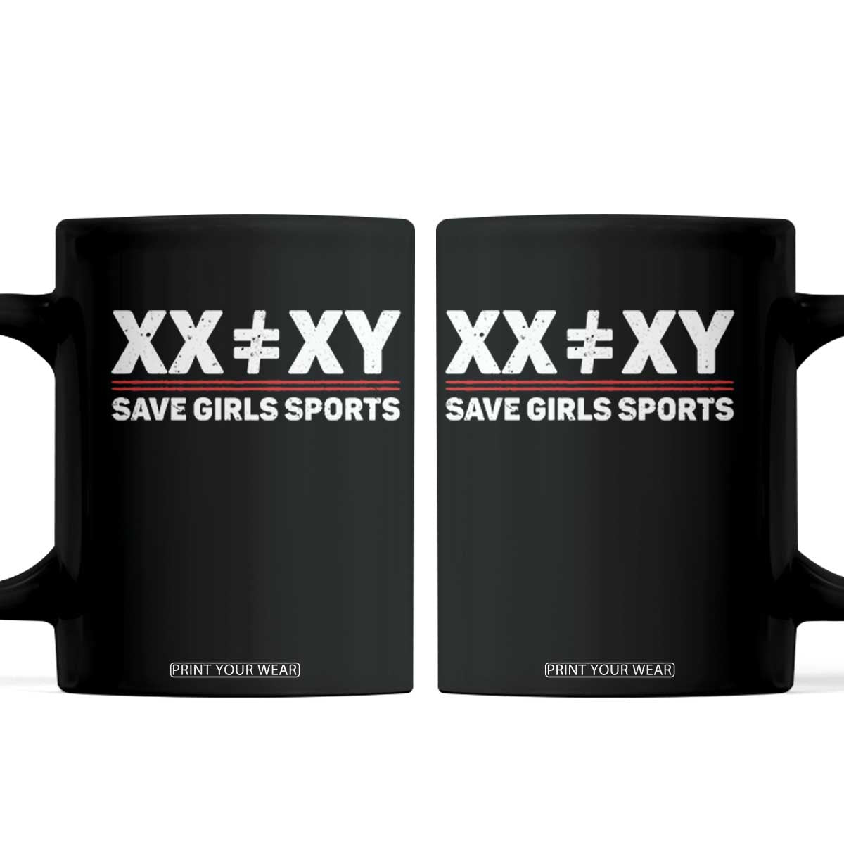 XX Does Not Equal XY Save Girls Sports Coffee Mug