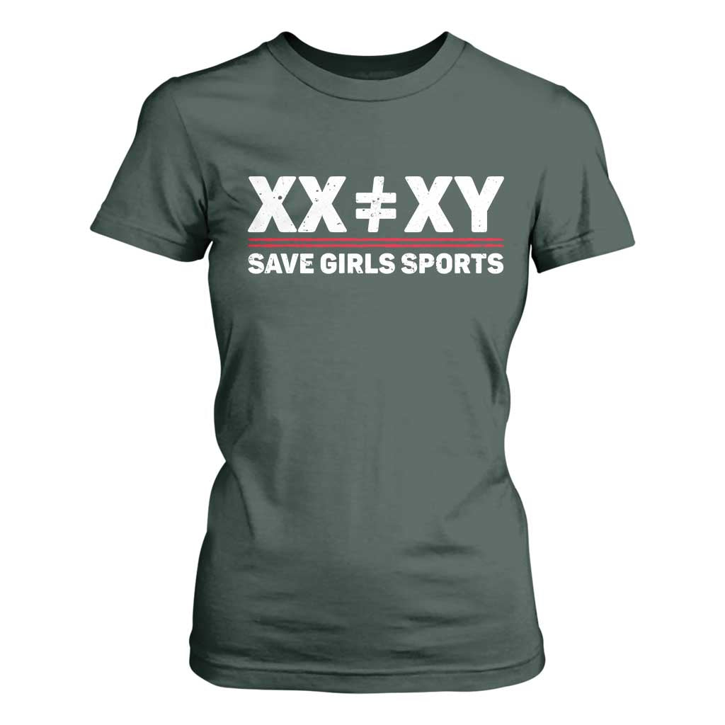 XX Does Not Equal XY Save Girls Sports T Shirt For Women