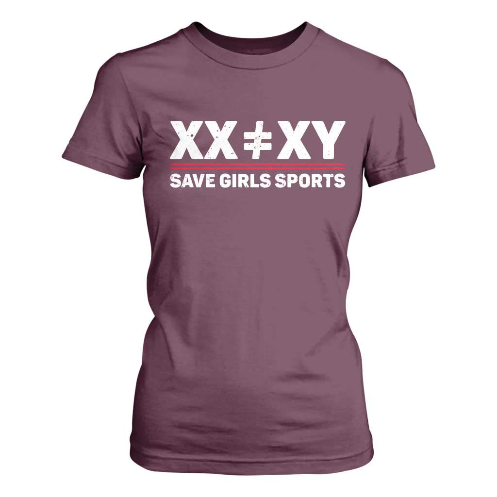 XX Does Not Equal XY Save Girls Sports T Shirt For Women
