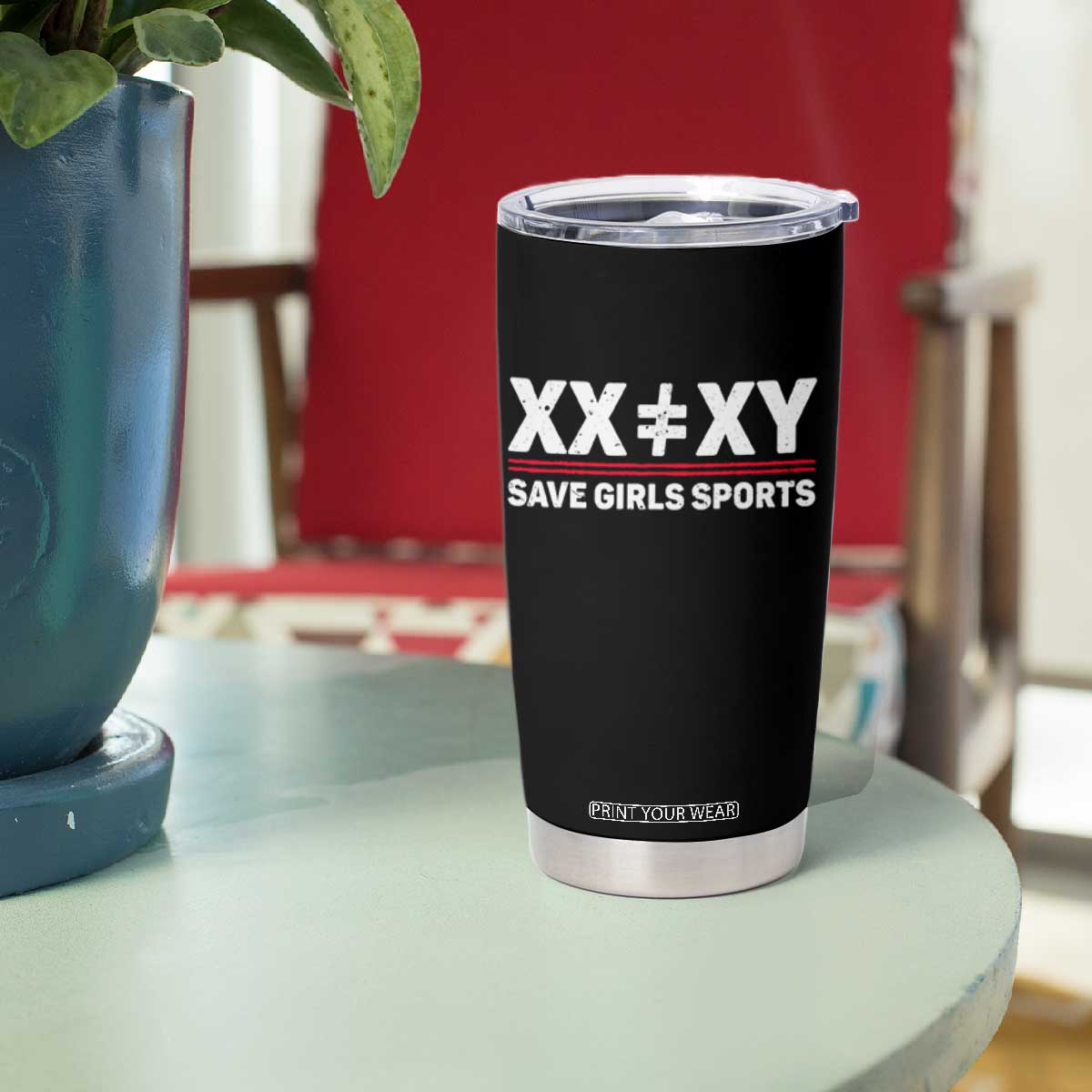 XX Does Not Equal XY Save Girls Sports Tumbler Cup