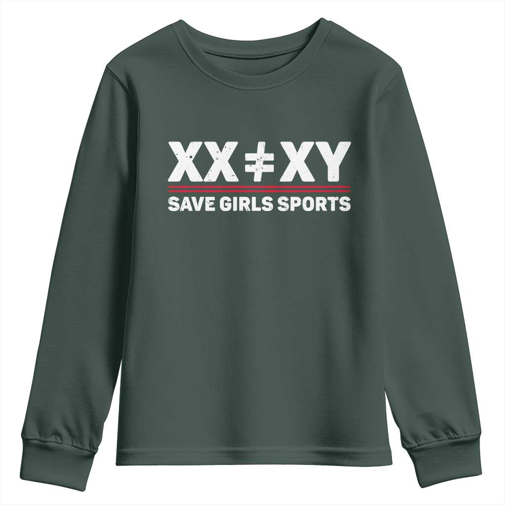XX Does Not Equal XY Save Girls Sports Youth Sweatshirt