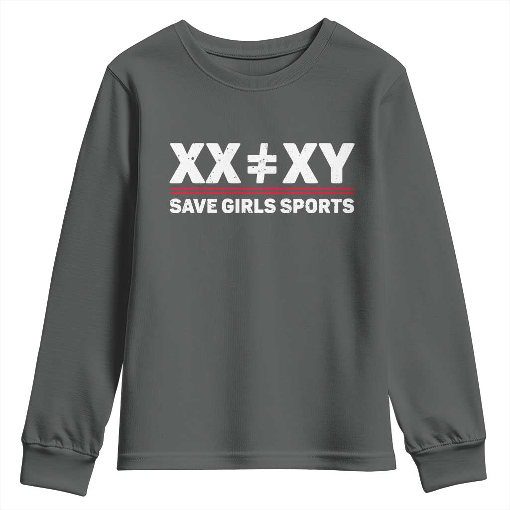 XX Does Not Equal XY Save Girls Sports Youth Sweatshirt