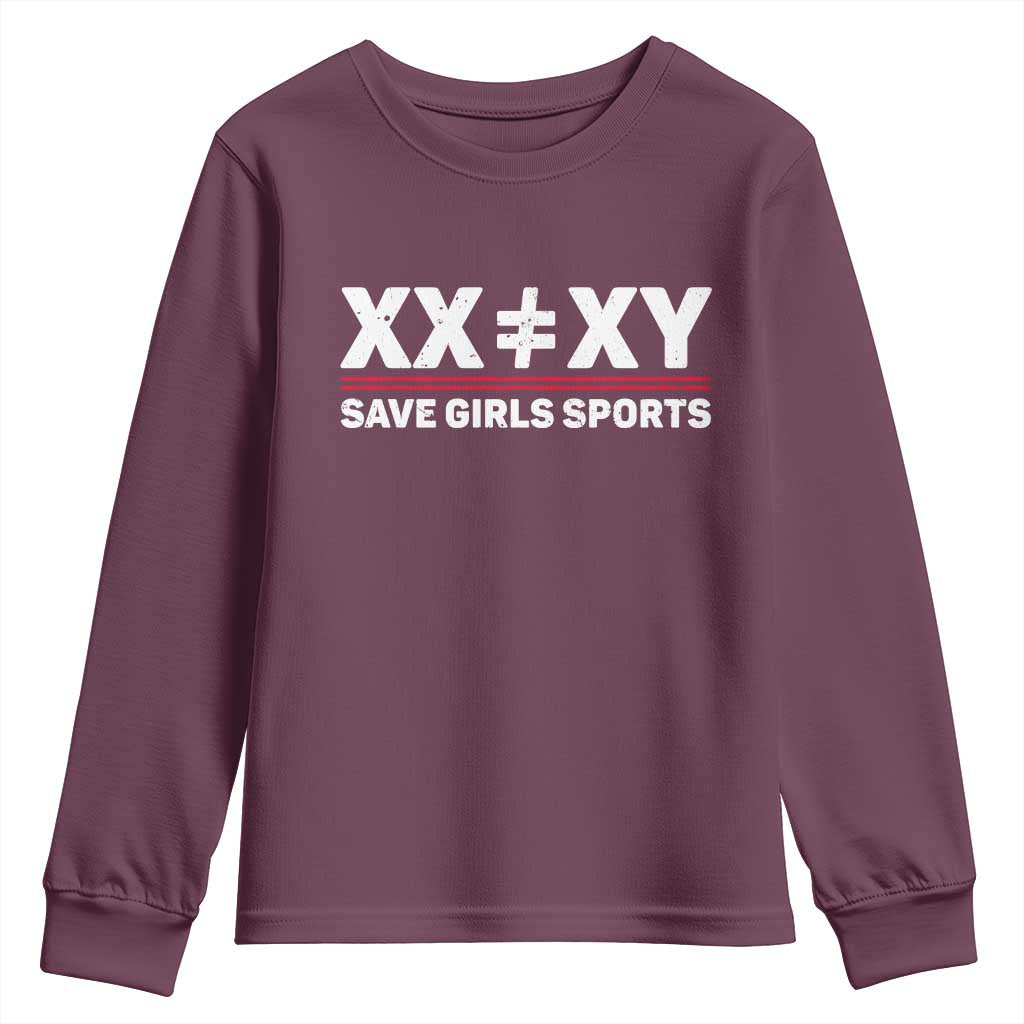 XX Does Not Equal XY Save Girls Sports Youth Sweatshirt