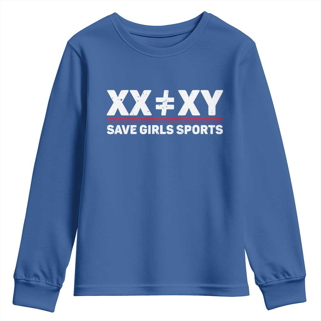 XX Does Not Equal XY Save Girls Sports Youth Sweatshirt
