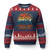 WKRP Turkey Drop Ugly Christmas Sweater Funny Thanksgiving Day First Annual WKRP TS10 Navy Red Print Your Wear